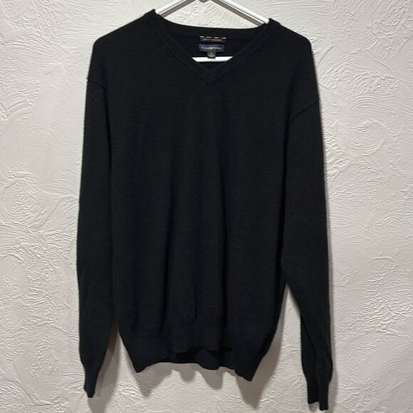 Club Room Men's Black Estate Cashmere Sweater Size Large - Picture 1 of 5